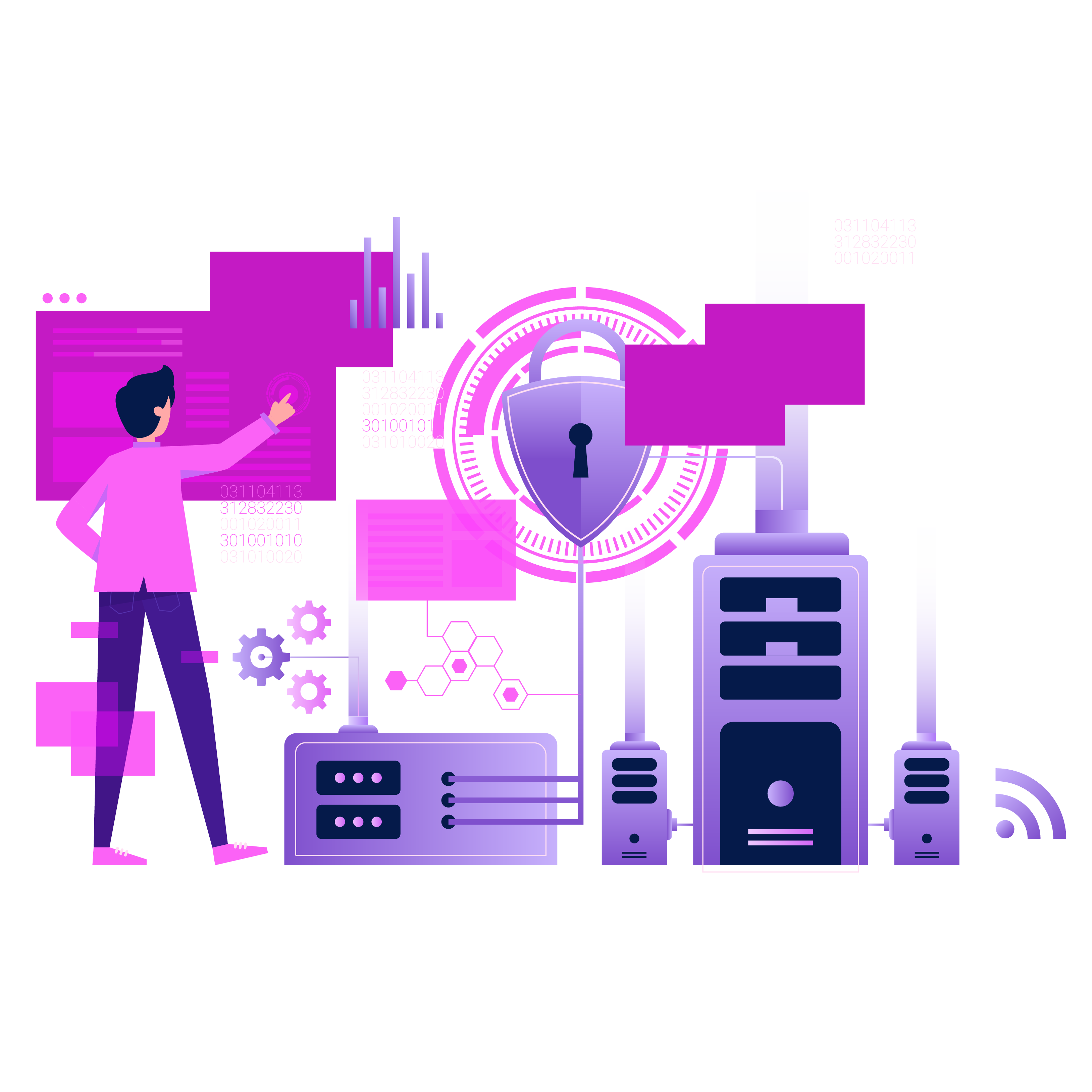 Cybersecurity Illustration